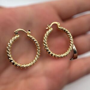 Elegant Small Gold Filled Hoop Earrings